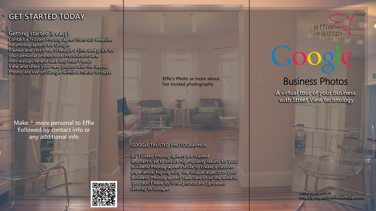 Printed brochure layout and typography