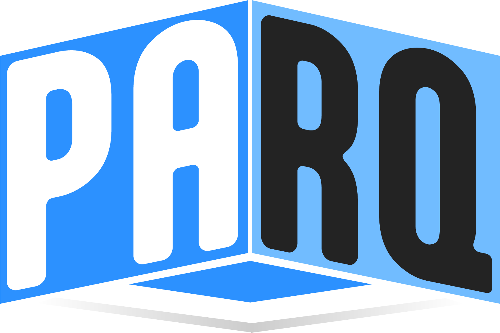 PARQ dimensional typographic wordmark