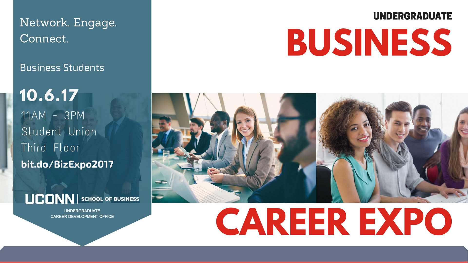 UConn undergraduate business career expo banner